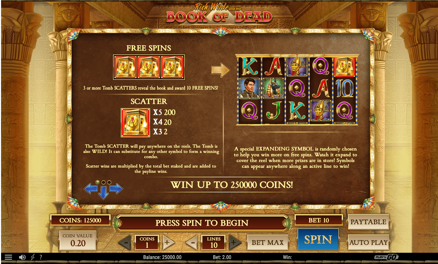 Book Of Dead Free Spins