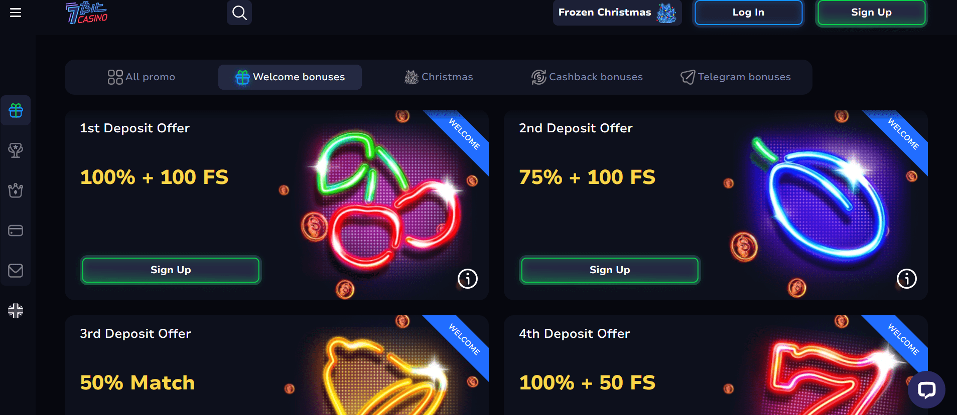 Bonuses at 7Bit Casino