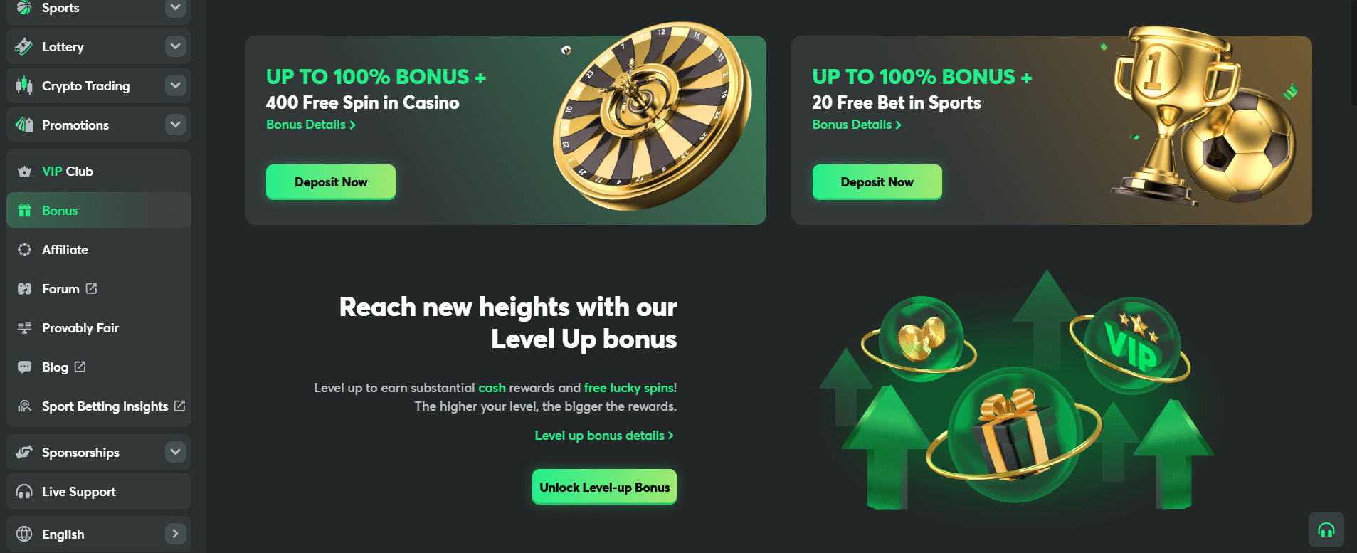 BC.Game Casino Bonuses