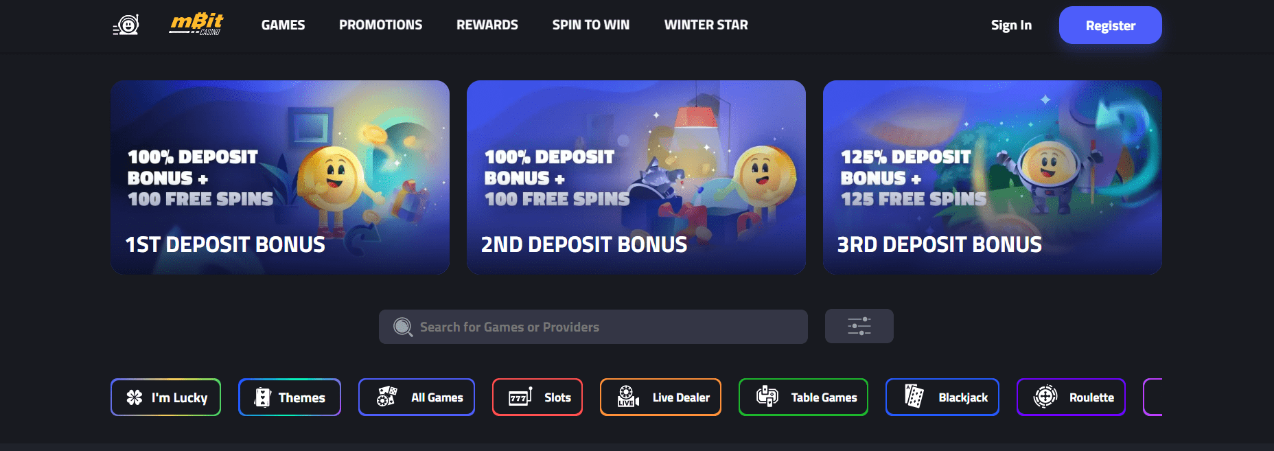 Overview of mBit Casino